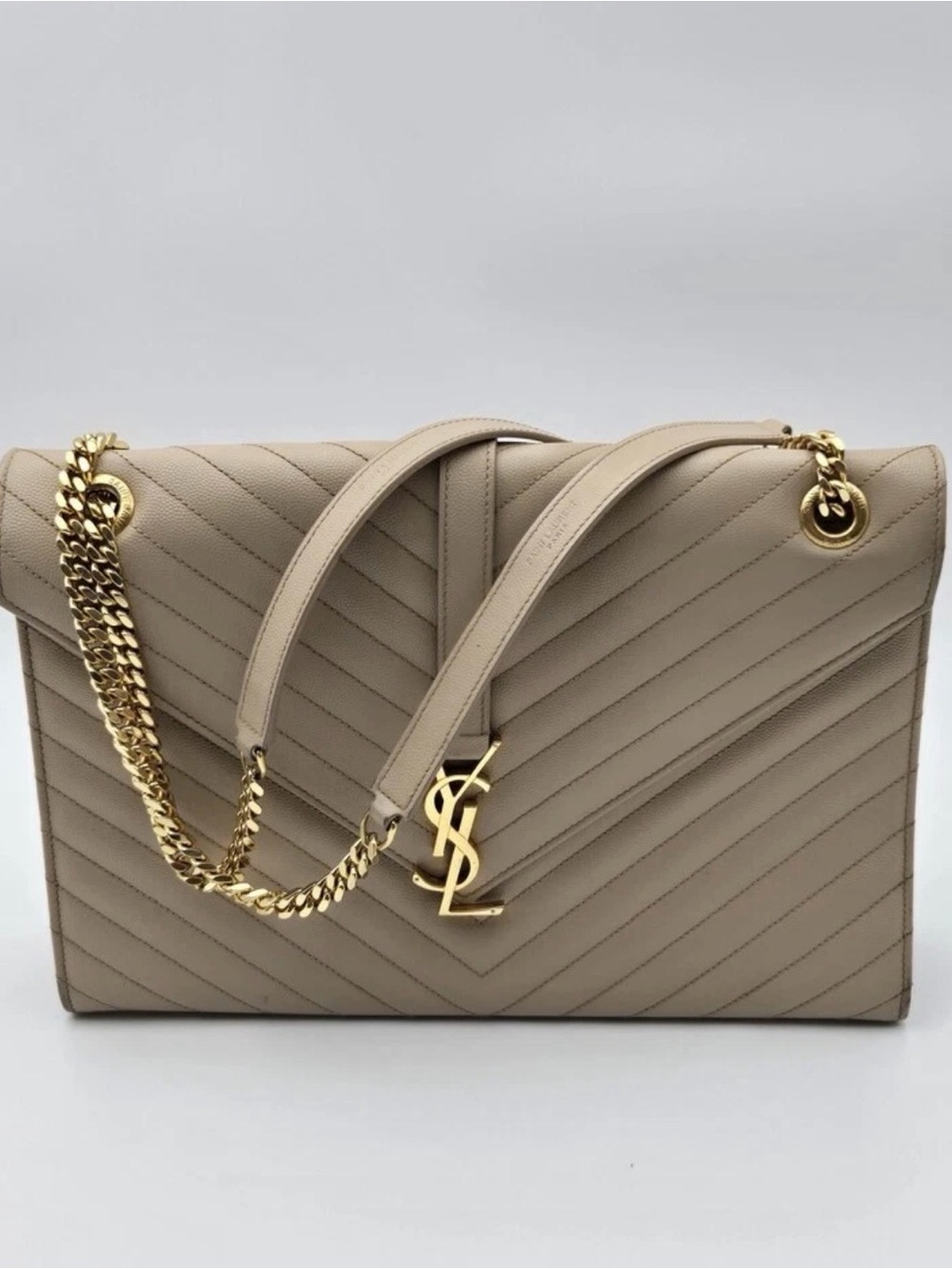 YSL Saint Laurent Large Envelope Chain Shoulder Bag
